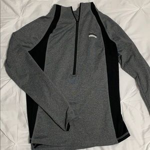 PINK grey 1/2 zip up